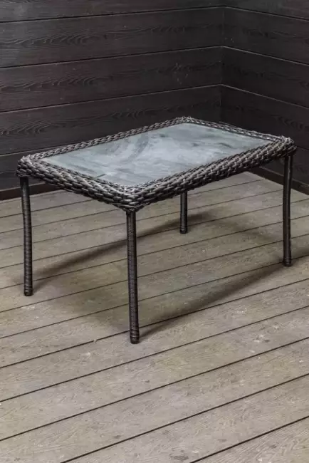 Столик журнальный GIZA (Гиза) 100х71 коричневый из искусственного ротанга Столик журнальный GIZA (Гиза) 100х71 коричневый из искусственного ротанга