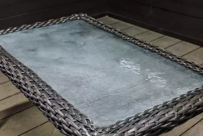 Столик журнальный GIZA (Гиза) 100х71 коричневый из искусственного ротанга Столик журнальный GIZA (Гиза) 100х71 коричневый из искусственного ротанга