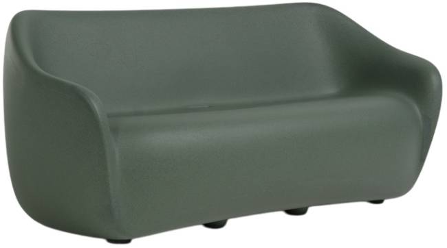 Диван пластиковый двухместный Reborn Standard сосновый зеленый 1180х800х700 мм