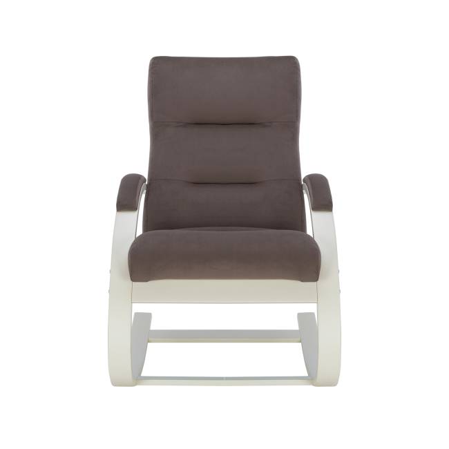 Кресло-качалка Leset Милано Слоновая кость V23 молочный шоколад