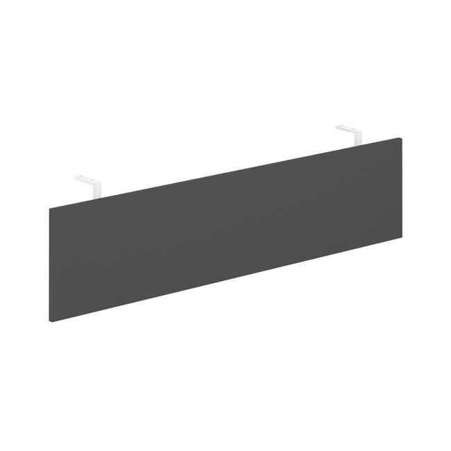 AG.010.AN.WH / Передняя панель 1510x350x18 мм для стола 1800 на опорной тумбе с комплектом креплений / цвет: антрацит; кронштейны: белый;
