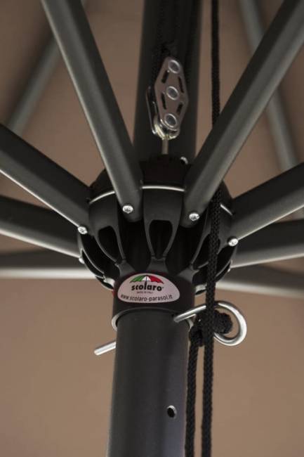 Зонт профессиональный 3х3 м Napoli Standard антрацит, черный 3000х3000 мм Зонт профессиональный 3х3 м Napoli Standard антрацит, черный 3000х3000 мм