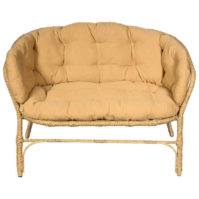 Комплект кофейный из искусственного ротанга Багама 3+1, светло-коричневый Комплект кофейный из искусственного ротанга Багама 3+1, светло-коричневый