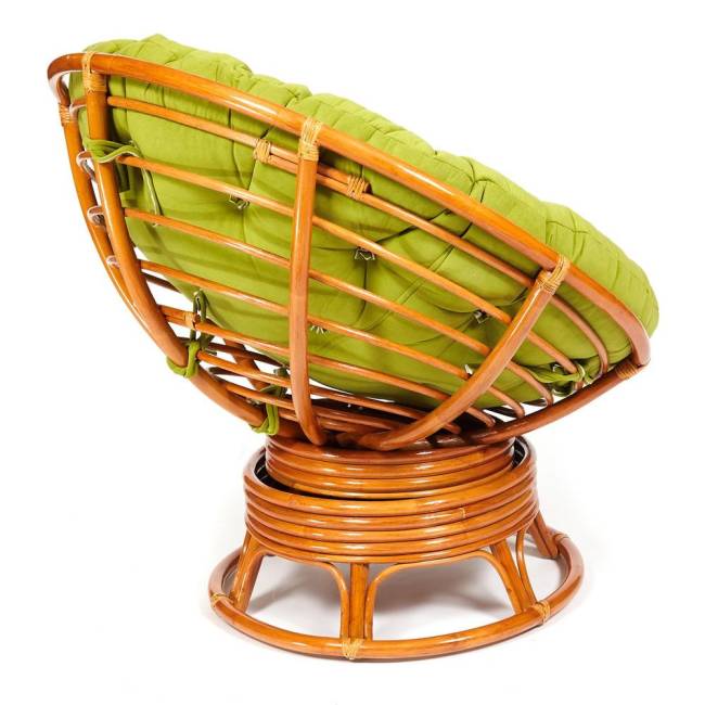 Кресло-качалка PAPASAN/ПАПАСАН w 23/01 B /с подушкой/ 115х78х104 см, Cognac (коньяк), флок Олива, 23 Cognac (коньяк) Кресло-качалка PAPASAN/ПАПАСАН w 23/01 B /с подушкой/ 115х78х104 см, Cognac (коньяк), флок Олива, 23 Cognac (коньяк)