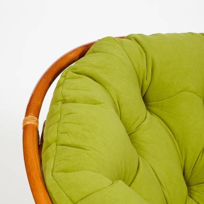 Кресло-качалка PAPASAN/ПАПАСАН w 23/01 B /с подушкой/ 115х78х104 см, Cognac (коньяк), флок Олива, 23 Cognac (коньяк) Кресло-качалка PAPASAN/ПАПАСАН w 23/01 B /с подушкой/ 115х78х104 см, Cognac (коньяк), флок Олива, 23 Cognac (коньяк)