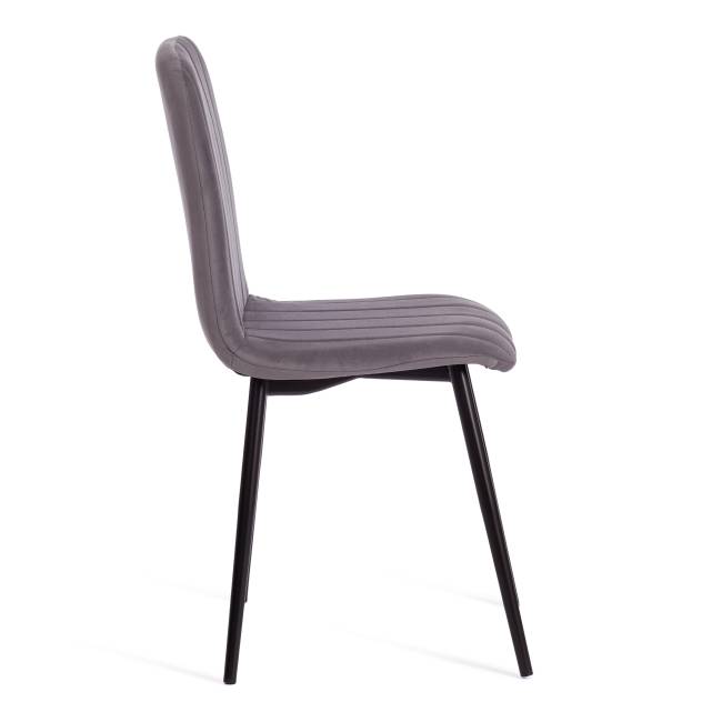 Стул ARC / 1 шт. в упаковке Велюр/металл , 46 х 52 х 88 см, темно-серый/черный темно-серый Велюр/металл