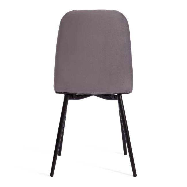 Стул ARC / 1 шт. в упаковке Велюр/металл , 46 х 52 х 88 см, темно-серый/черный темно-серый Велюр/металл
