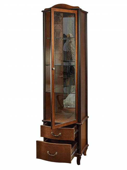 Шкаф-витрина Джульетта, орех Л Шкаф-витрина Джульетта, орех Л