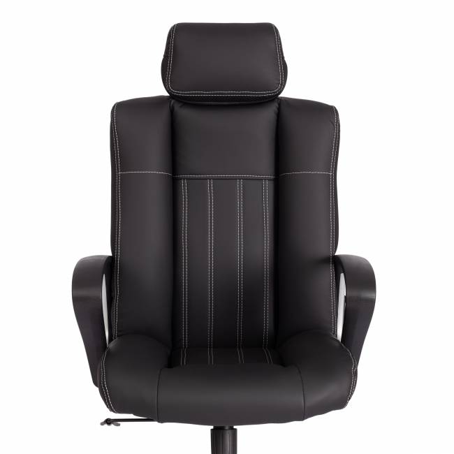 Кресло OXFORD хром кож/зам, черный, 36-6 черный кож/зам