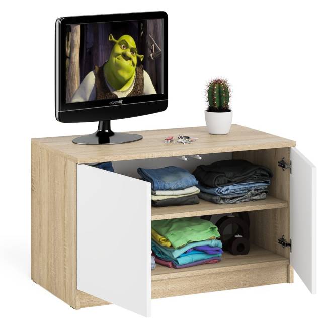 Тумба/антресоль Мори МА900.1 цвет дуб сонома/белый