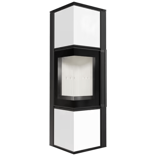 Печь Kratki PRO TORA/M, 8 кВт, белое стекло