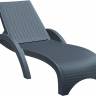 Шезлонг пластиковый GS 1009 (Fiji) антрацит 1870x730x340 мм