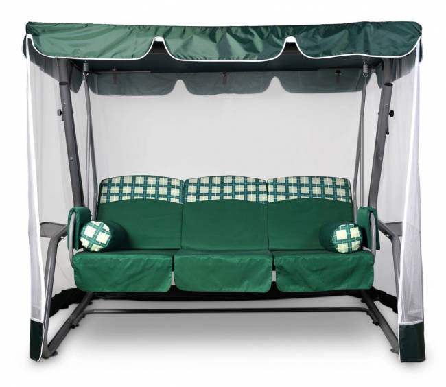 Тент-крыша + москитная сетка 76-е Люкс 244х142х170, зеленый