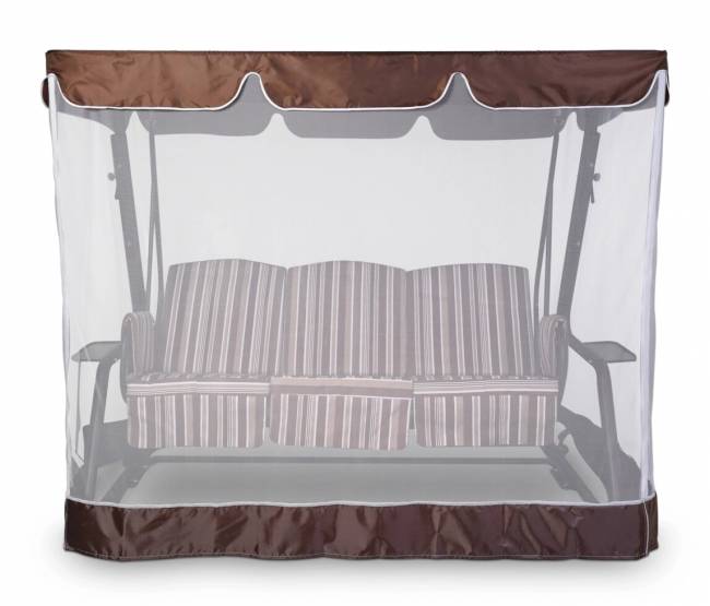 Тент-крыша + москитная сетка 76-е Люкс 244х142х170, шоколад Тент-крыша + москитная сетка 76-е Люкс 244х142х170, шоколад