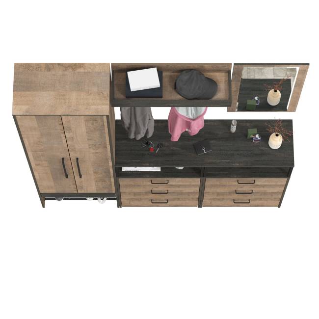 Большая прихожая Трувор № 210 цвет дуб гранж песочный/интра