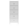 Комод Leset Хайди 5 ящиков Белый Белый