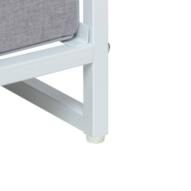 Комод Leset Ноа с полками 7 ящиков Белый Светло-серый Комод Leset Ноа с полками 7 ящиков Белый Светло-серый