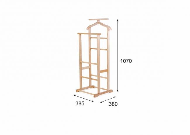 Вешалка костюмная В 9Н светло-коричневый