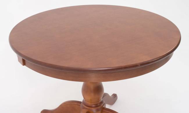 Обеденная группа Брамос К 100 орех со стульями Ингольф синий Обеденная группа Брамос К 100 орех со стульями Ингольф синий