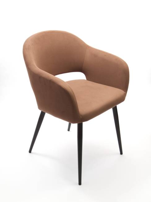 Стол Сканди К 100 орех с креслами Пичч велюр коричневый Стол Сканди К 100 орех с креслами Пичч велюр коричневый