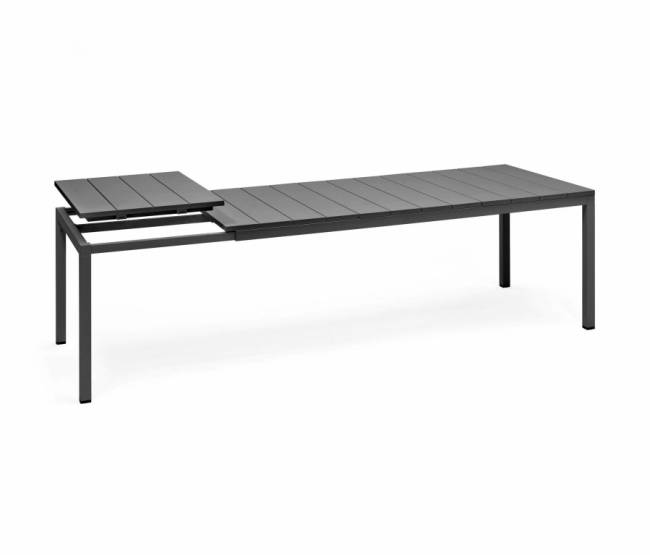 Стол пластиковый раздвижной Rio 210 Extensibile антрацит 2100-2800х1000х760 мм