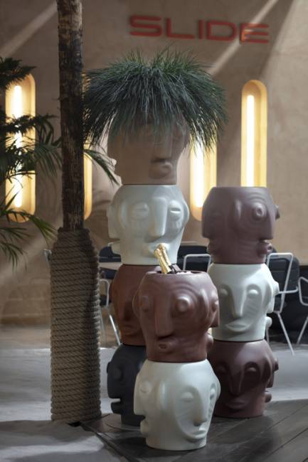 Кашпо из биопластика Threebu Totem Pot 2 Special 450х450х900 мм