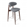 Стул Glory полубарный серый, опора бук коричневый