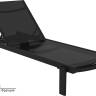 Шезлонг-лежак металлический Casablanca черный 1900х740х310 мм Шезлонг-лежак металлический Casablanca черный 1900х740х310 мм