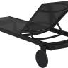 Шезлонг-лежак металлический Casablanca черный 1900х740х310 мм Шезлонг-лежак металлический Casablanca черный 1900х740х310 мм