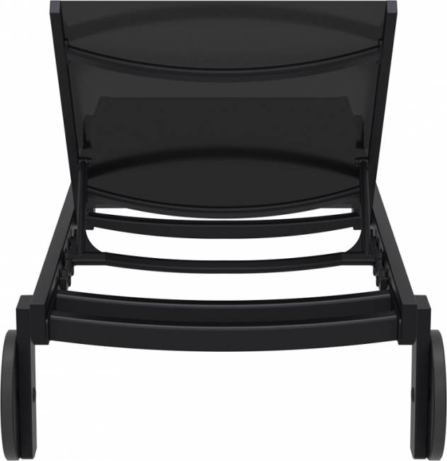 Шезлонг-лежак металлический Casablanca черный 1900х740х310 мм Шезлонг-лежак металлический Casablanca черный 1900х740х310 мм