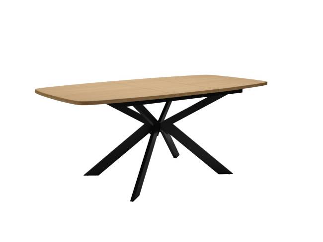 Стол DikLine B140 Дуб Каселла натуральный/опоры черные