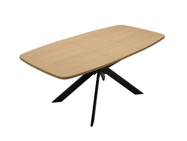 Стол DikLine B140 Дуб Каселла натуральный/опоры черные