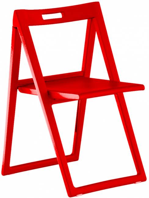 Стул пластиковый складной Enjoy красный 490х500х775 мм