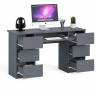 Компьютерный стол с двумя тумбами Мори МС-2 цвет графит Компьютерный стол с двумя тумбами Мори МС-2 цвет графит