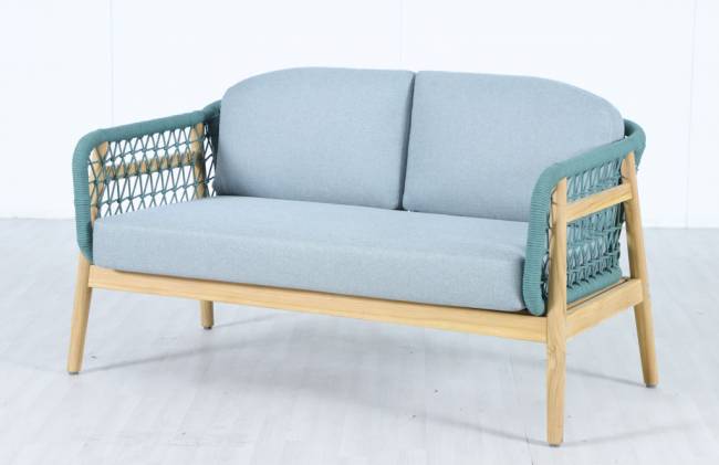 Диван деревянный двухместный Cambria натуральный, мальмо 1391х715х722 мм Диван деревянный двухместный Cambria натуральный, мальмо 1391х715х722 мм