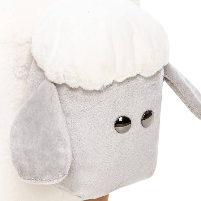 Пуф Leset Lamb COMBI Молочный, компаньон серый Бук Пуф Leset Lamb COMBI Молочный, компаньон серый Бук