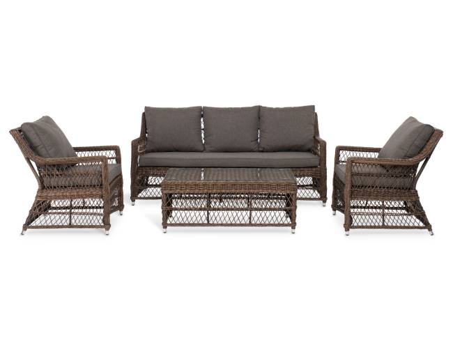 "Гранд Латте" лаунж-зона из искусственного ротанга, цвет коричневый "Гранд Латте" лаунж-зона из искусственного ротанга, цвет коричневый