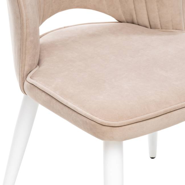 Стул Leset Арман 360 (поворотный механизм) Бежевый Белый