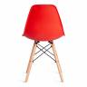 Стул CINDY (EAMES) (mod. 1801) / 1 шт. в упаковке дерево бук/металл/сиденье пластик, 45x51x82 см, Red (красный) красный