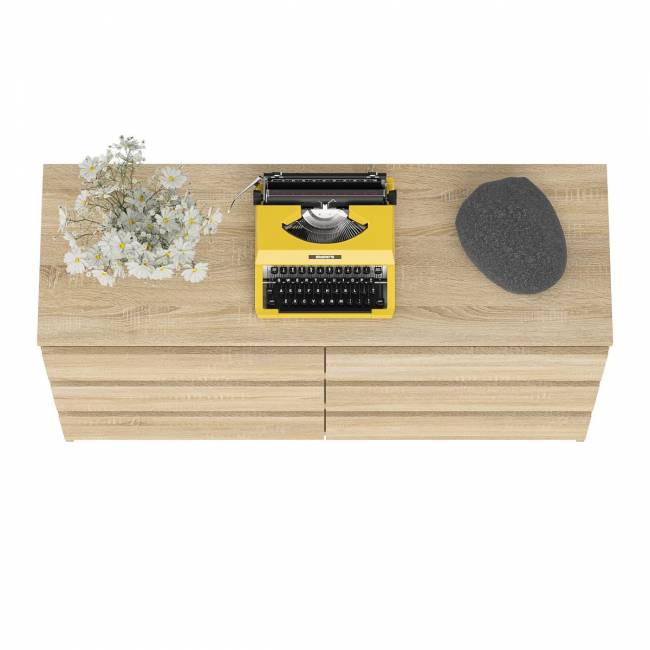 Широкий комод шесть ящиков Мори МК1200.6 цвет дуб сонома Широкий комод шесть ящиков Мори МК1200.6 цвет дуб сонома