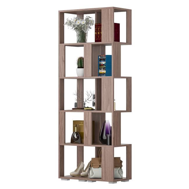 Комплект их 2-х стеллажей цвет ясень шимо тёмный