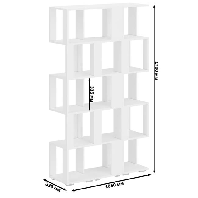 Комплект их 3-х открытых стеллажей цвет белый Комплект их 3-х открытых стеллажей цвет белый