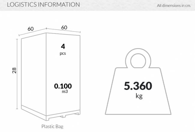 Подушка на сиденье Monaco Seat Cushion бежевый 580х580х70 мм