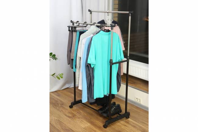 Вешалка-трансформер для одежды Гинго 5 в 1 серая