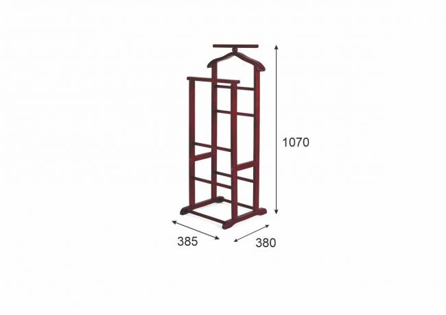 Вешалка костюмная В 9Н махагон Вешалка костюмная В 9Н махагон