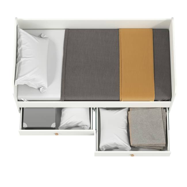 Кровать детская с ящиками Джастин 11.55 цвет белый шагрень Кровать детская с ящиками Джастин 11.55 цвет белый шагрень