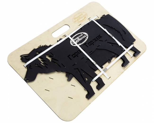 Мангал разборный "Волк", стандарт, ST3, 2мм