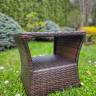 Столик из искусственного ротанга Бордо, коричневый