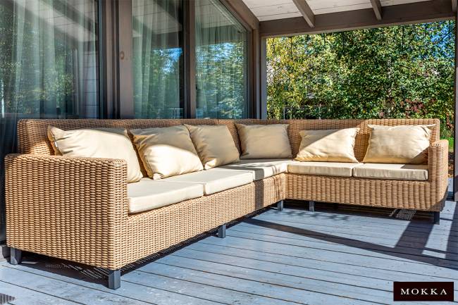 MOKKA БЕЛЛА / BELLA диван угловой, соломенный MOKKA БЕЛЛА / BELLA диван угловой, соломенный