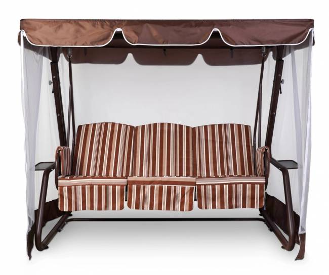 Тент-крыша + москитная сетка Барышня 247х170х185, шоколад